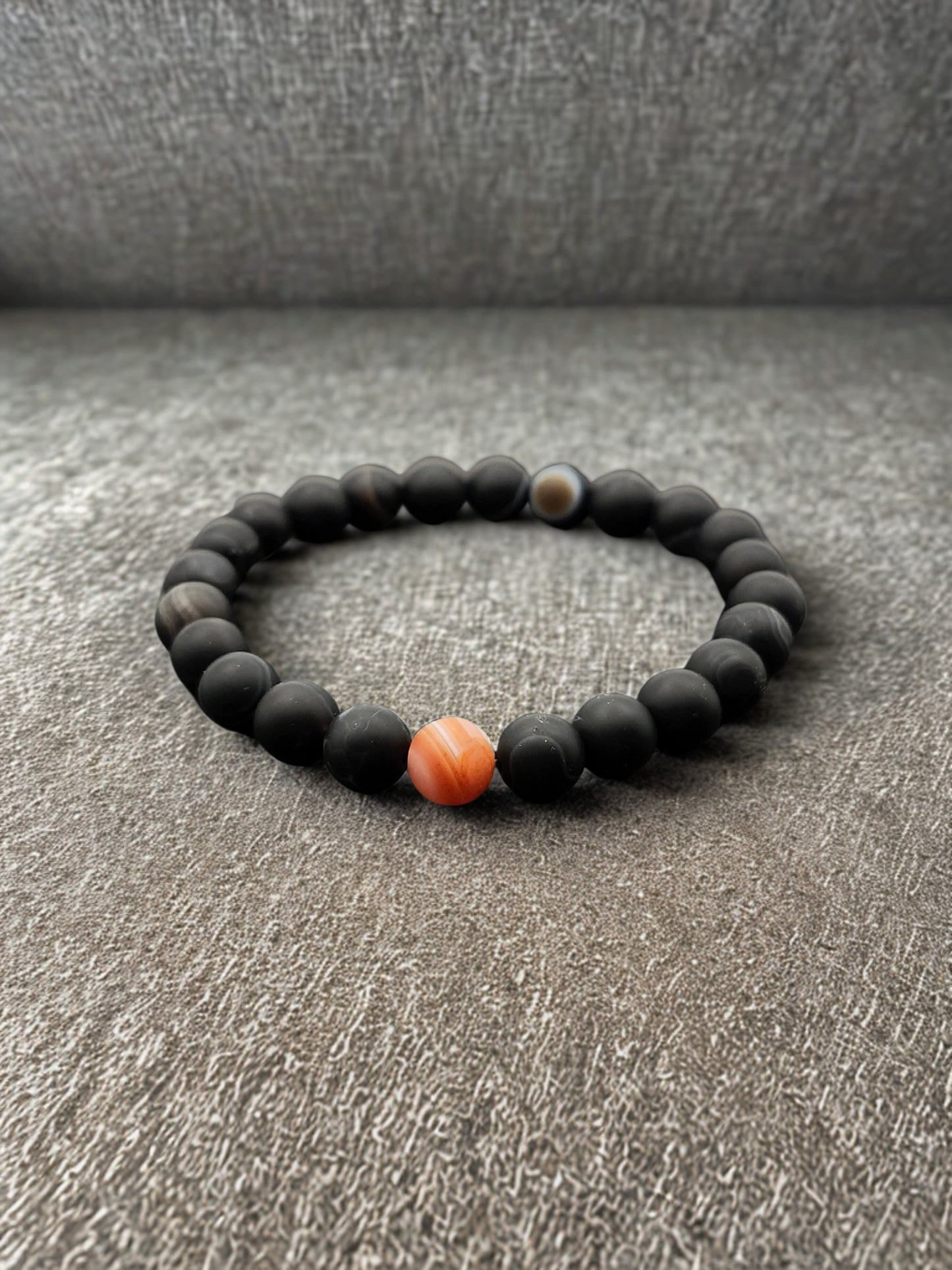 Black & Red Sardonyx Friendship 8mm
