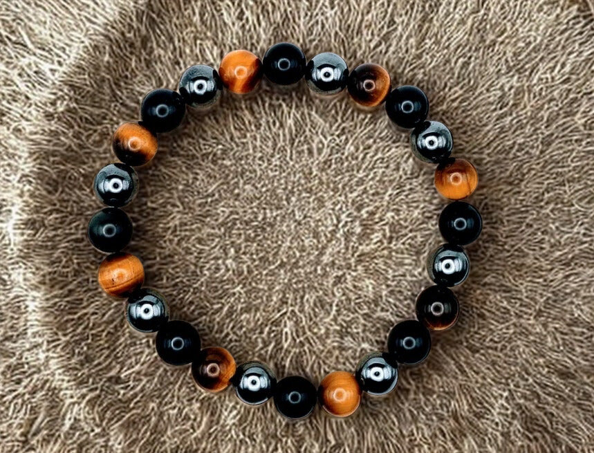 The Ultimate Triple Crystal Protection Bracelet 8mm