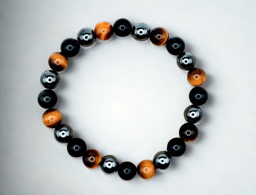 The Ultimate Triple Crystal Protection Bracelet 8mm