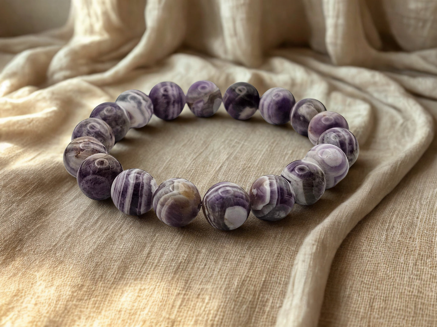 Chevron Amethyst 10mm