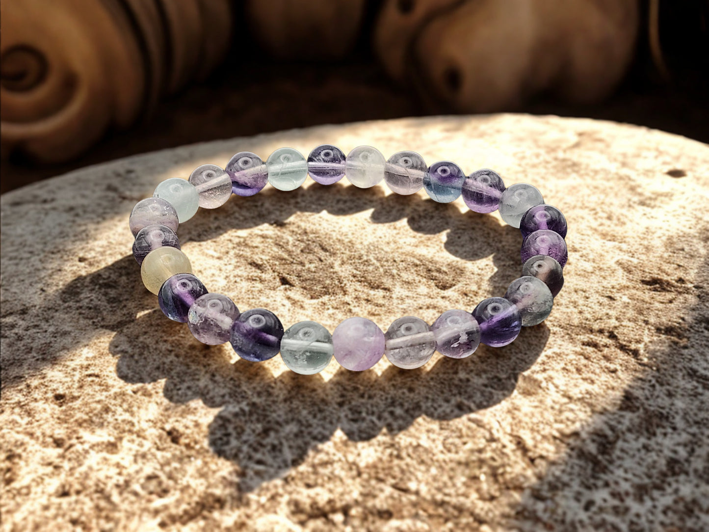 Rainbow Fluorite 8mm