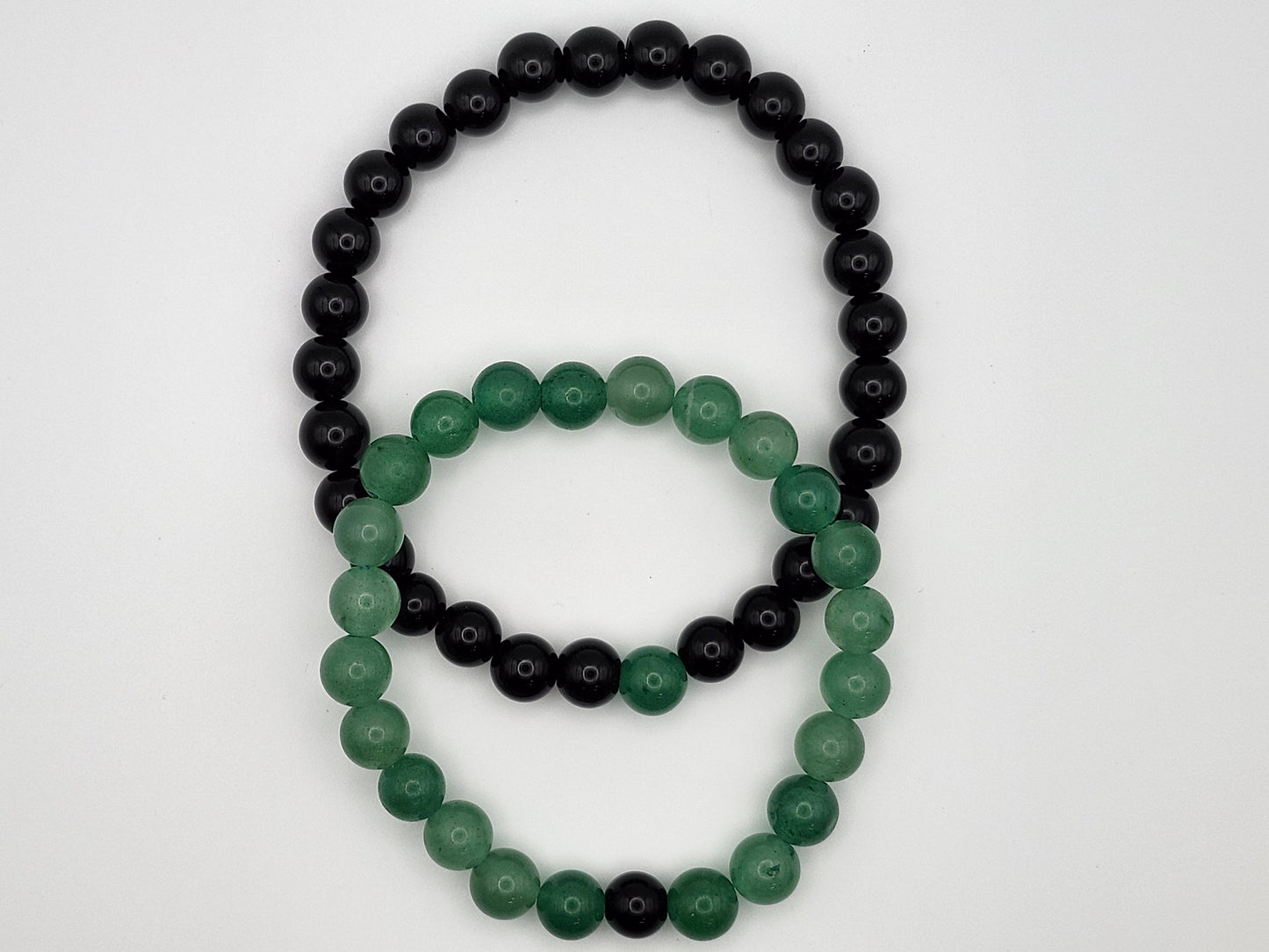 Black Obsidian + Green Aventurine