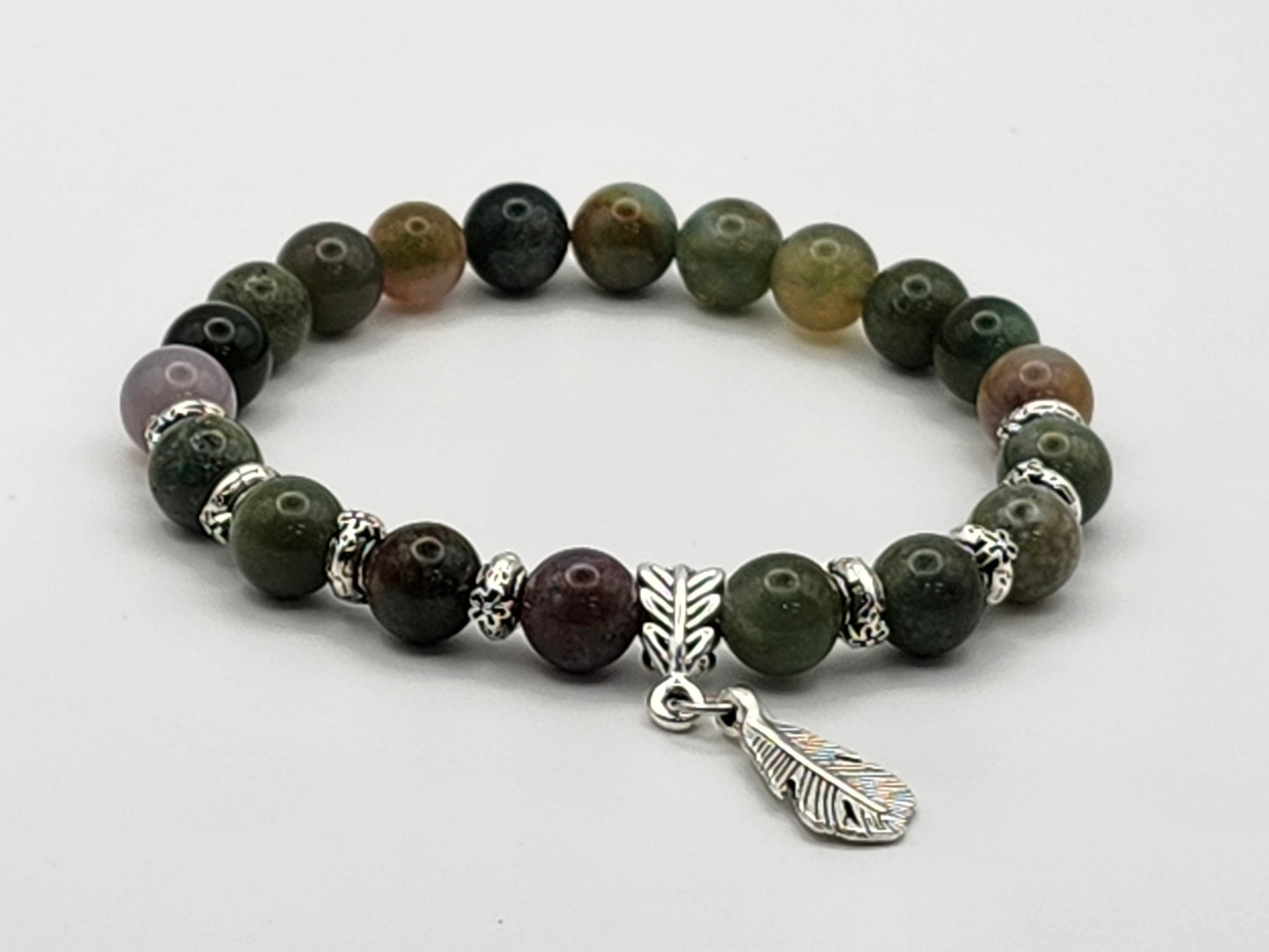 Indian Agate + Charm