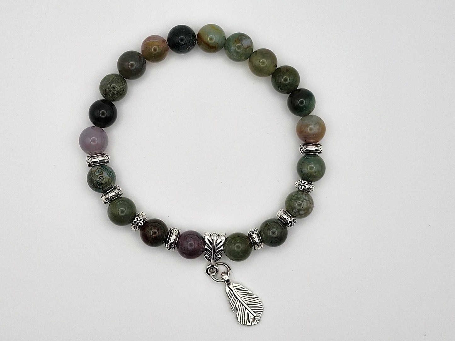 Indian Agate + Charm