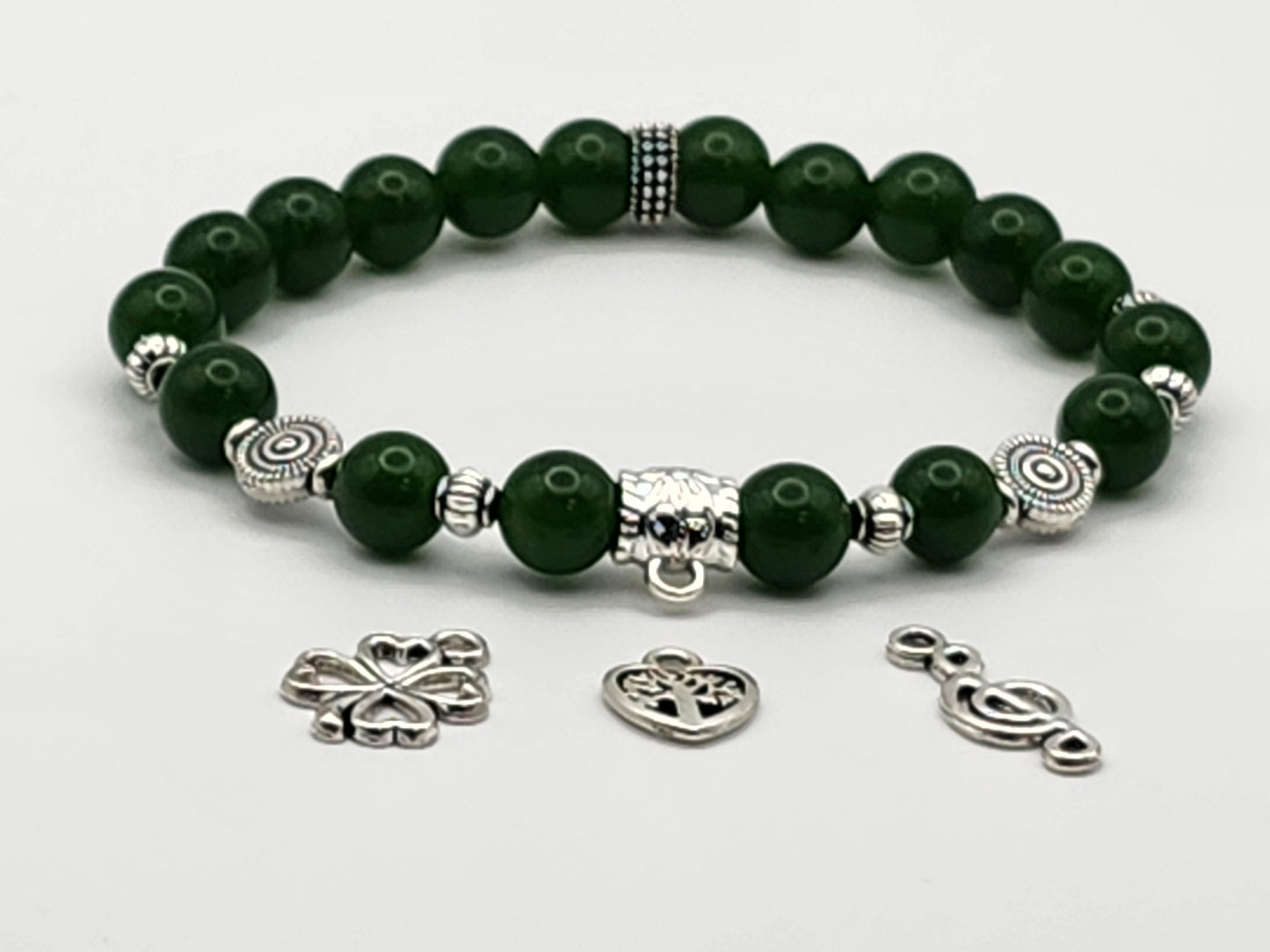 Choose-A-Charm Dark Green Jade