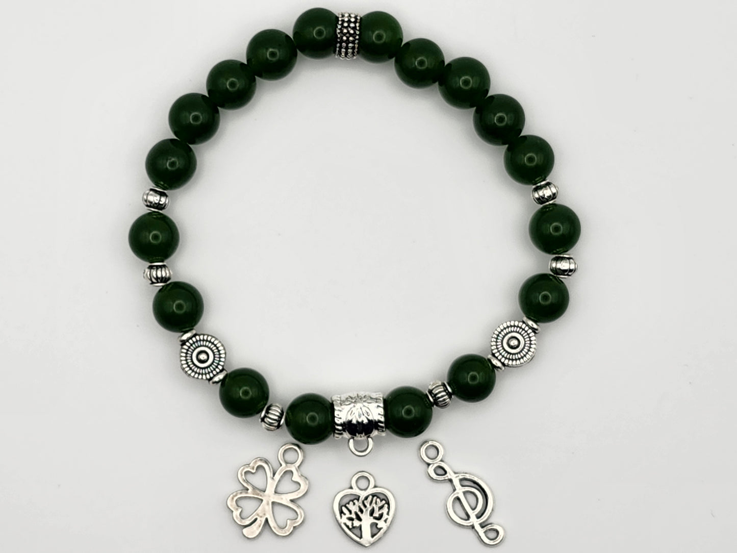 Choose-A-Charm Dark Green Jade