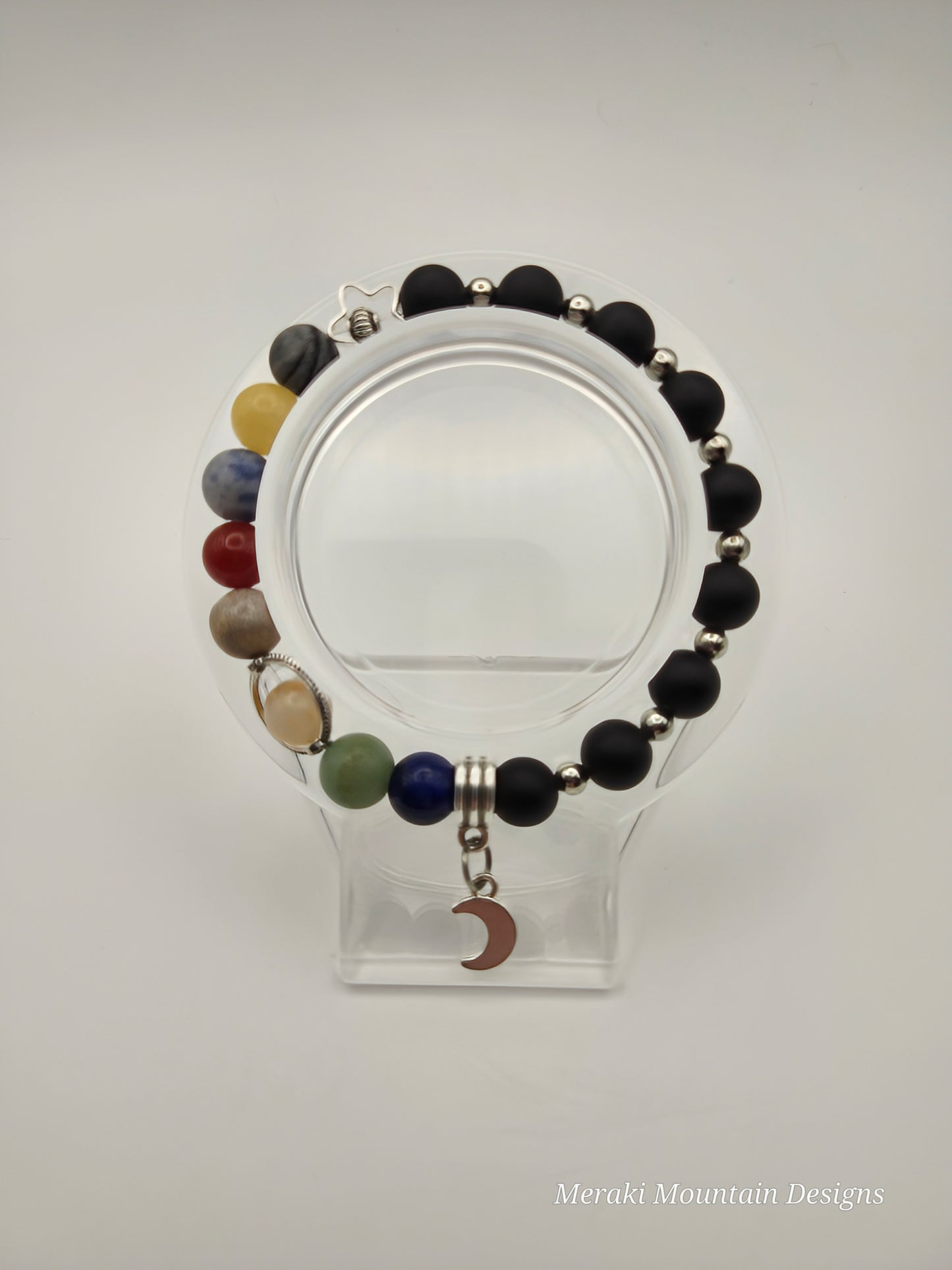 Solar System Featuring Black Onyx in Matte 8mm