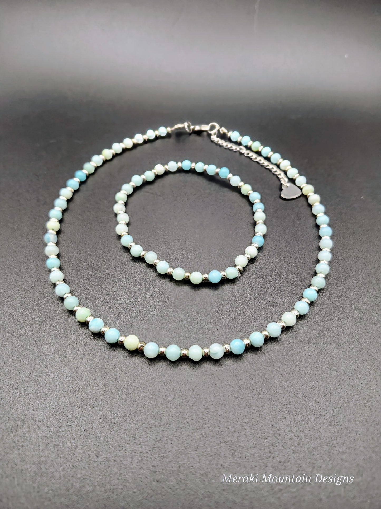 Amazonite Necklace + Bracelet