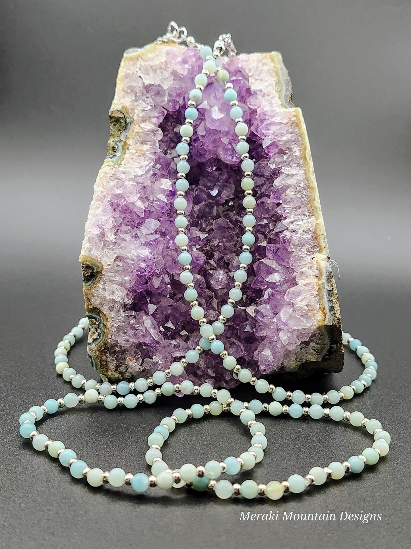 Amazonite Necklace + Bracelet