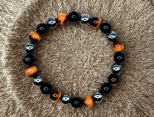 The Ultimate Triple Crystal Protection Bracelet 8mm