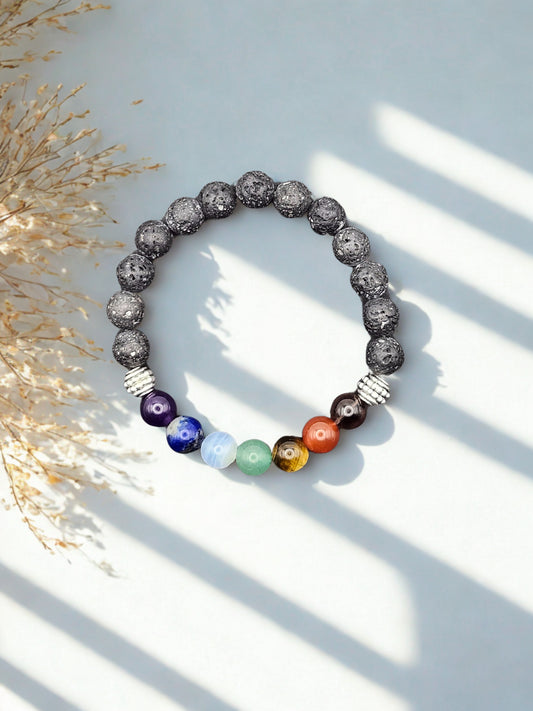 Chakra + Black Lava 8mm